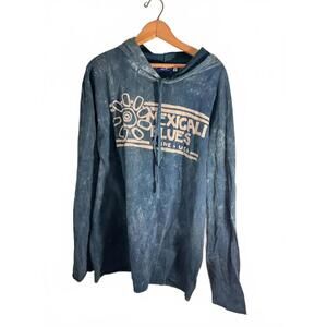Mexicali Blues Blue Hooded Pullover Sweatshirt
